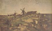 Vincent Van Gogh, View of Montmartre with Windmills (nn04)